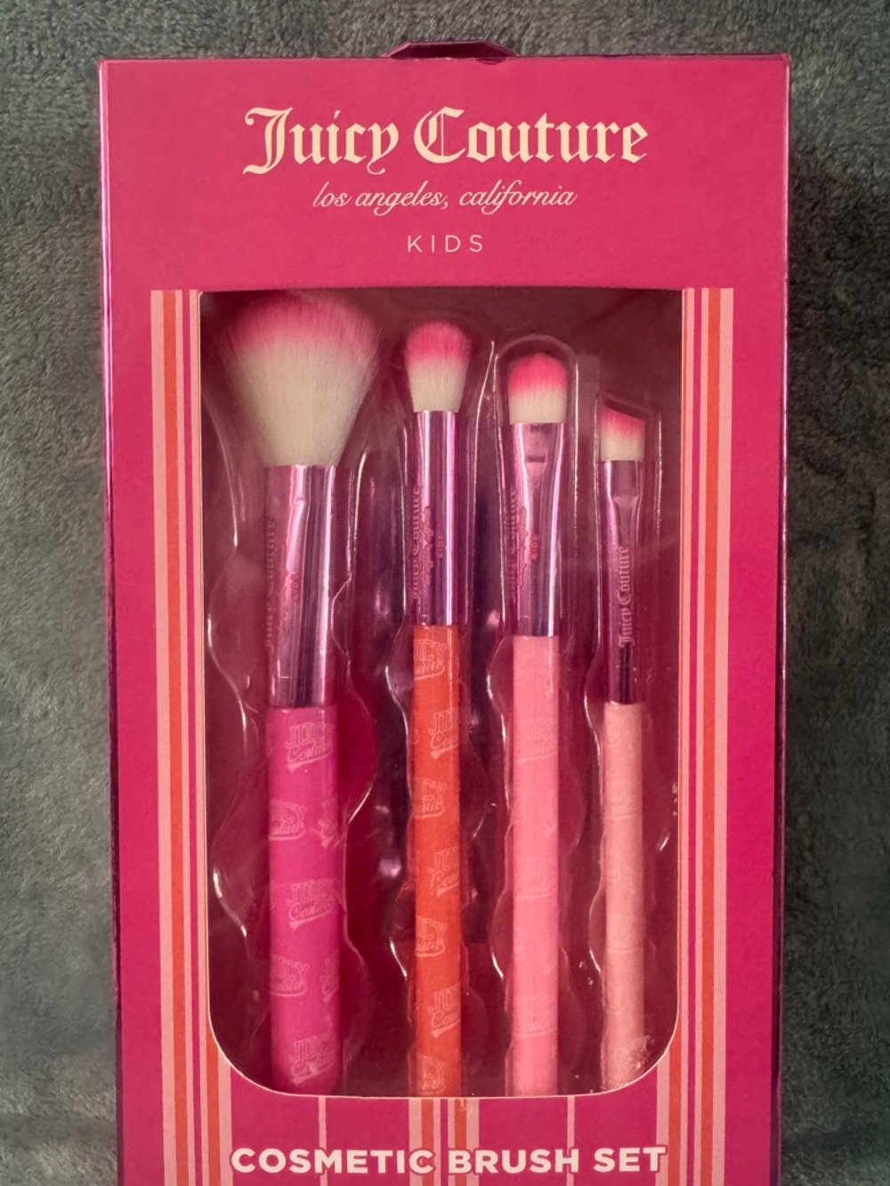 Juicy Couture Kids Brush Set - Pink & Coral Gradient